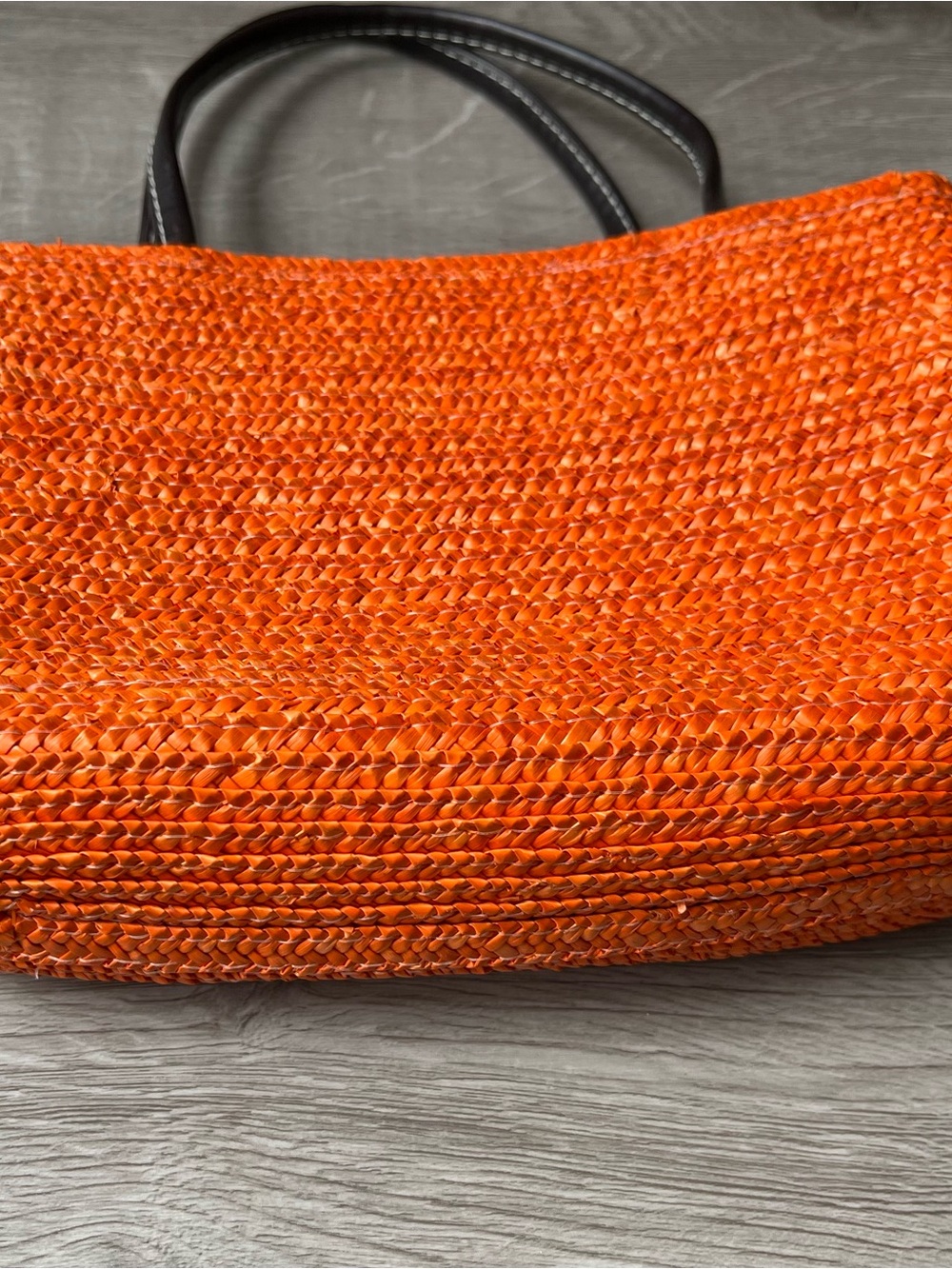 Orange Woven Tote Bag - Picture 2 of 7